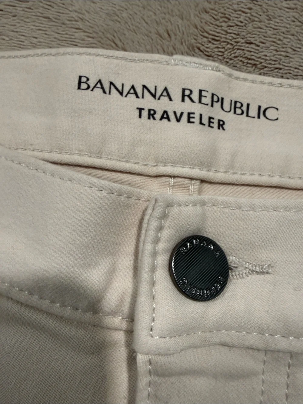 Banana Republic Men's Slim Jeans - Off White